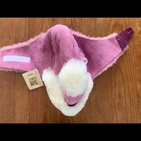 Egli’s Leather and Sheepskin Ice Trooper Hat Mauve - Picture 3 of 7